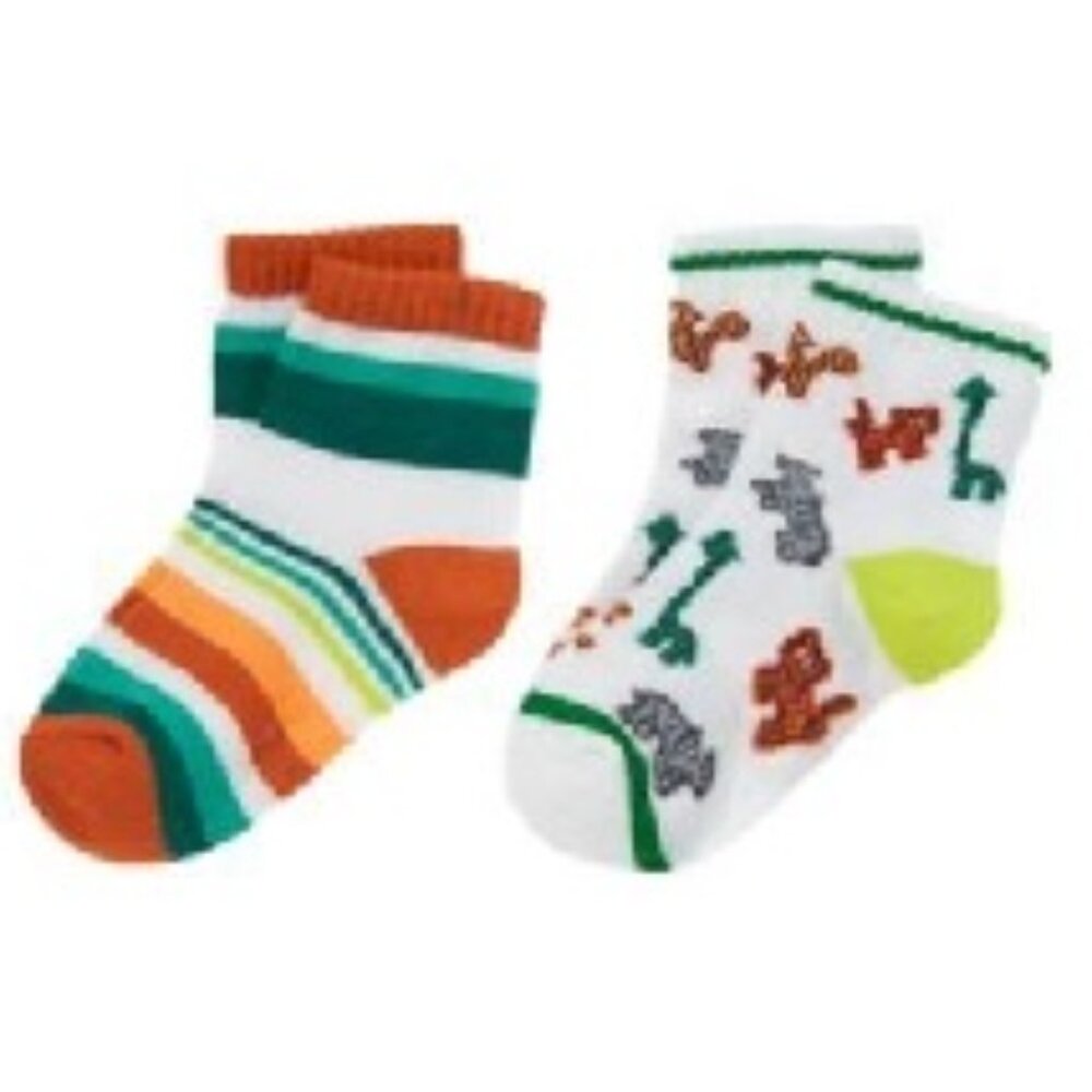 NWT Gymboree Safari Ranger 2pk Socks 2T-3T